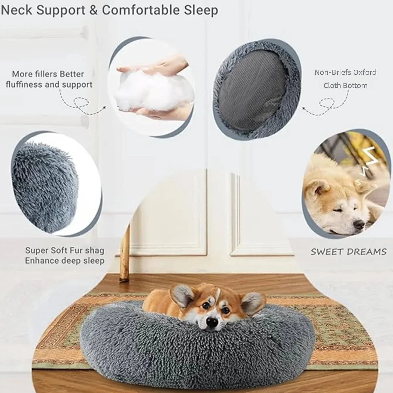The Fluffy Cloud™ Calming Pet Bed