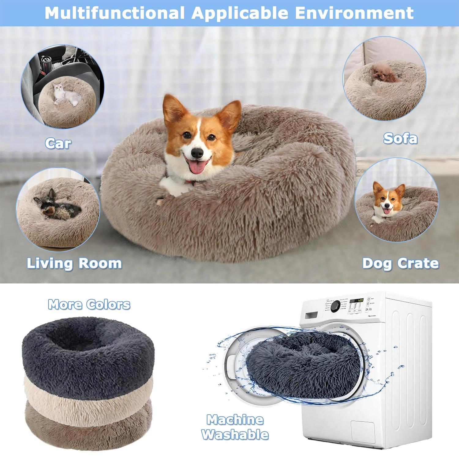 The Fluffy Cloud™ Calming Pet Bed